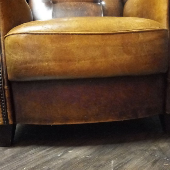 Poltrona Robusta Vintage in Pelle di Pecora – Poltrone, Leather (photo 14 of 15)