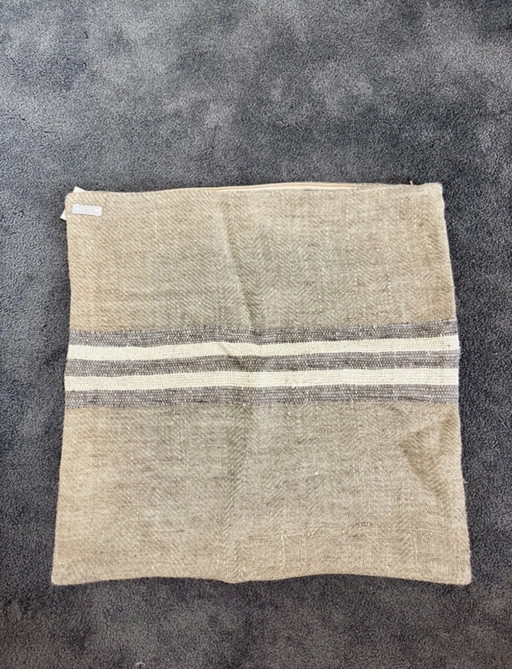 ML Fabrics | Luxury Cushion Cover | 50x50 cm | Beige/Brown