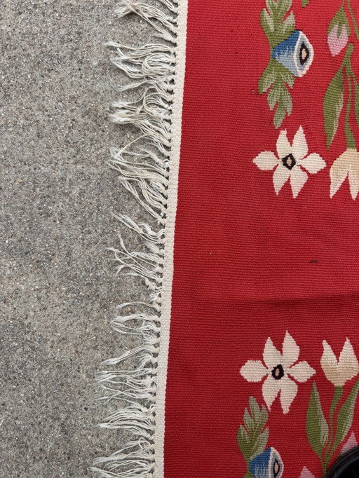 Roemeens Kilim-tapijt uit de jaren 1950