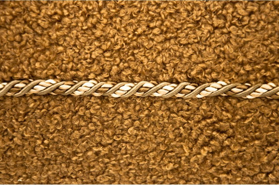 Image 1 of Yellow boucle armchairs by J. Halabala, Czechoslovakia, 1930s