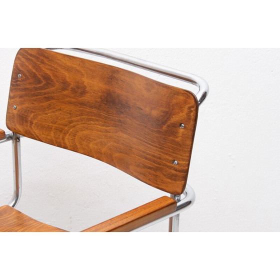 Image 1 of Vintage Bauhaus office chair by Robert Slezák for Baťa 1930s