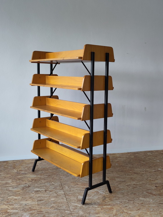 Image 1 of 1950s library cabinet room divider