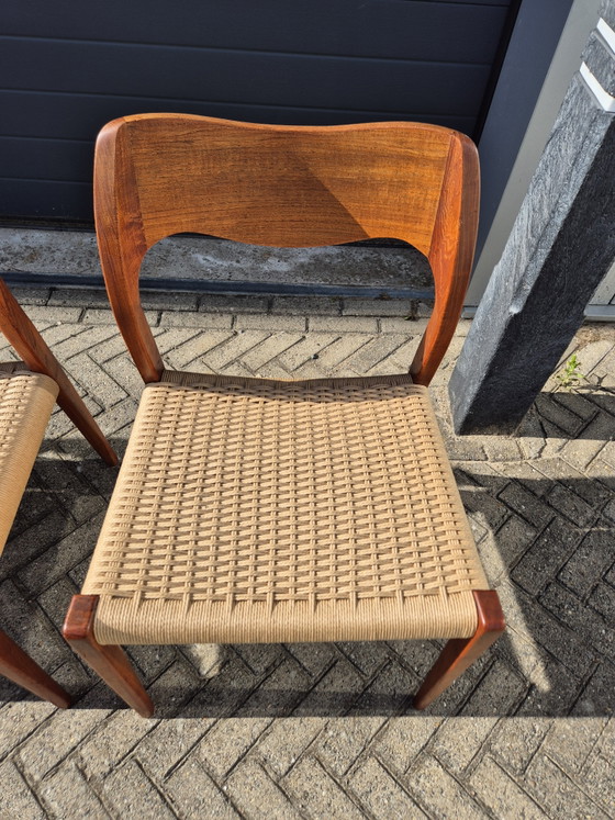 Image 1 of Chaises de salle à manger Niels Otto Moller, modèle 71
