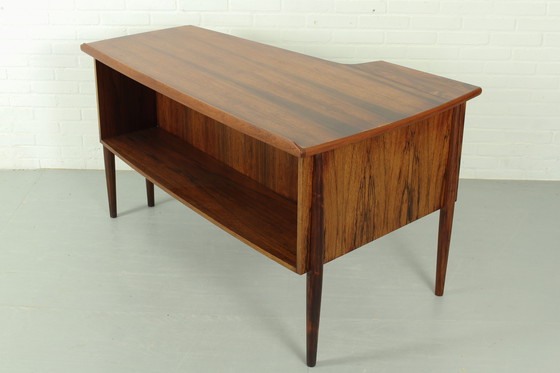 Image 1 of Mid Century Rosenholz Bumerang-Schreibtisch, 1960er Jahre