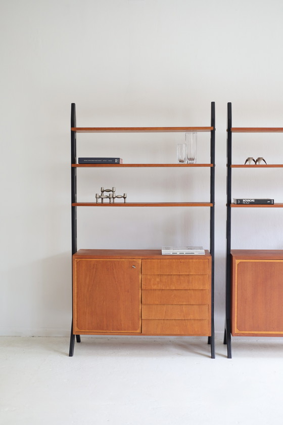 Image 1 of Set of two vintage IKEA Roxen wall cabinets from the 1950s/60s.