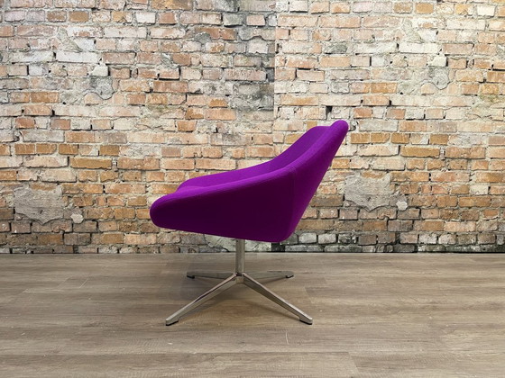 Allermuir Open A640, Fuchsia stof | PearsonLloyd, Draaistoelen, Textiel, Metaal, Paars, Modern (foto 7 van 15)