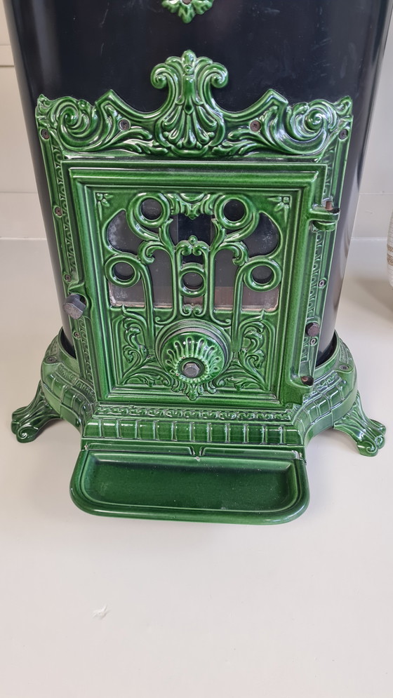 Image 1 of 1 x smeedijzeren godin gaskachel