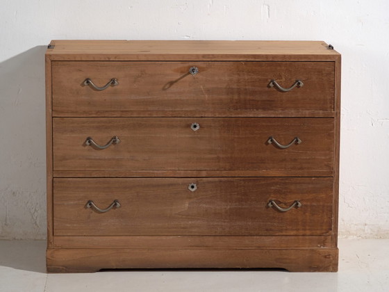Antique Japanese chest of drawers - Taishō / Showa Period (c. ) #30 – Metal (photo 38 of 40)