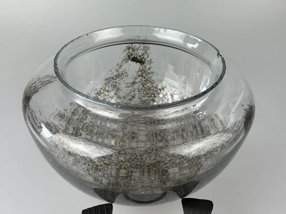 Image 1 of 60s 70s Brutalistische wandlamp of plafondlamp van ijzer & glas design