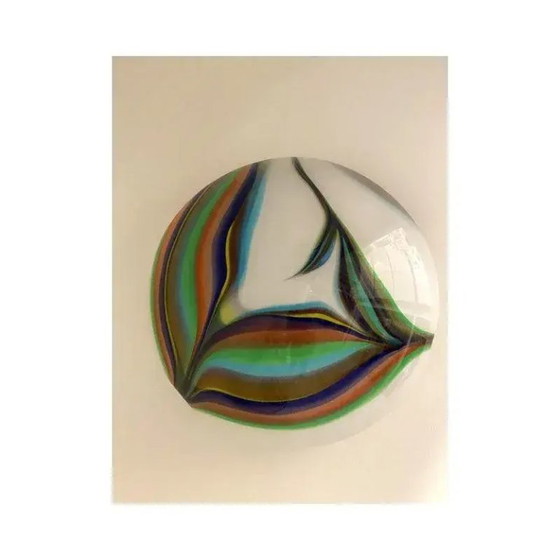 Image 1 of Apliques de pared de cristal de Murano blanco de Simoeng – Juego de dos unidades