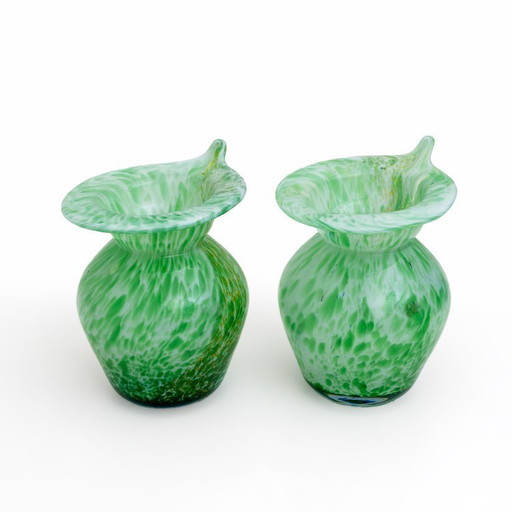 Paire de vases en verre de Murano - Calle - 90's - Made in Italy