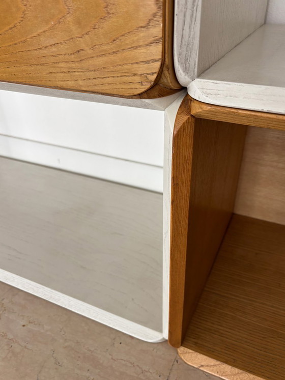 Two-tone modular Bookcases Samara by Derk Jan De Vries for Maisa, Italy, 70s, 8-piece set, White (photo 20 of 23)