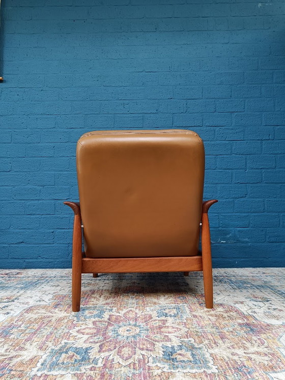 Image 1 of Vintage Design Fauteuil met voetenbank, Jaren '60