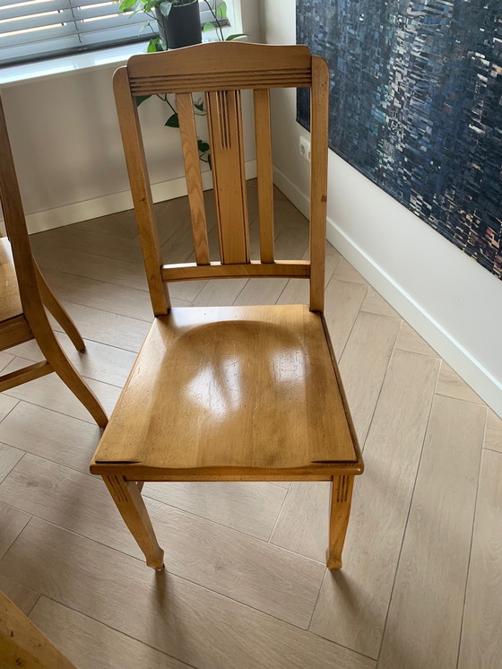 Image 1 of Vintage eethoek beuken