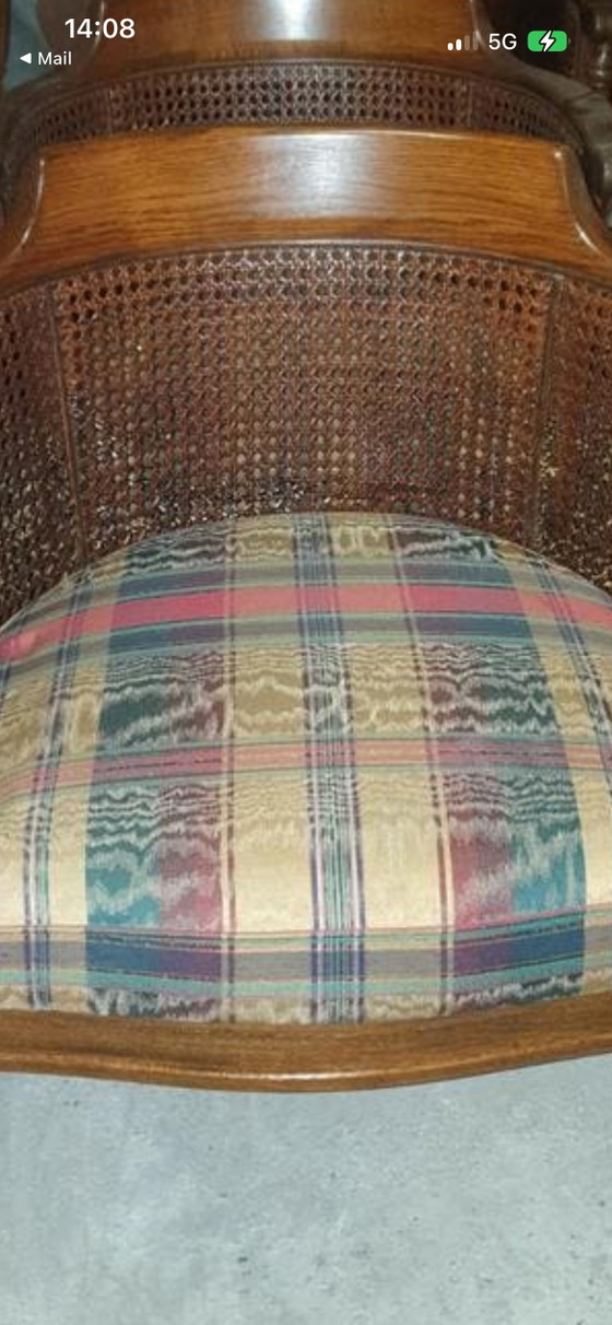 Image 1 of 4 sillones de comedor clásicos de roble