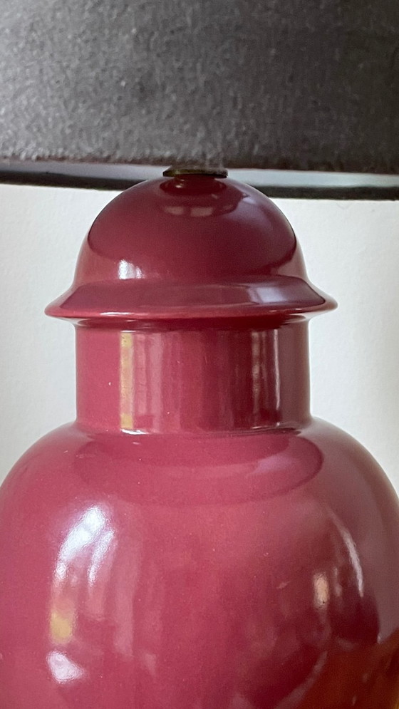 Image 1 of Lampada in ceramica e velluto degli anni '90
