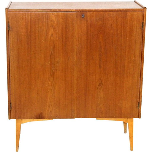 Credenza vintage in teak con 2 ante, Svezia 1960