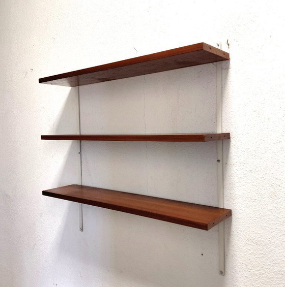 Image 1 of Sixties separate wall rack with three shelves