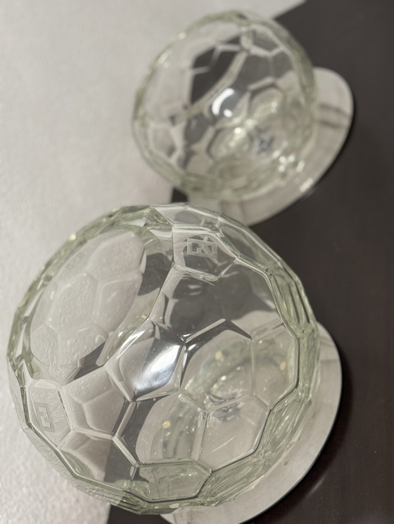 Image 1 of FENDI Casa Faceted Glass Vases – Set of Two (Large & Small)