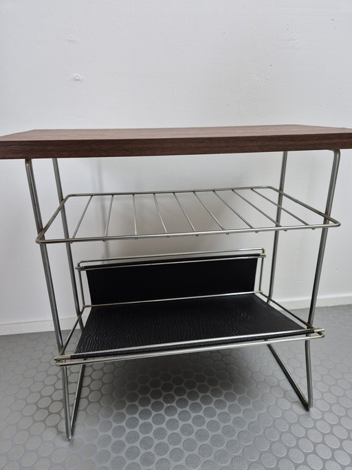 Vintage newspaper table