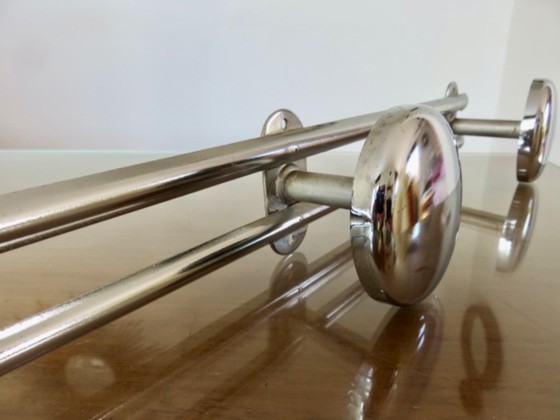 Appendiabiti in Metallo Cromato, Vintage, 5 Ganci, Anni '80 – Chrome (photo 5 of 15)
