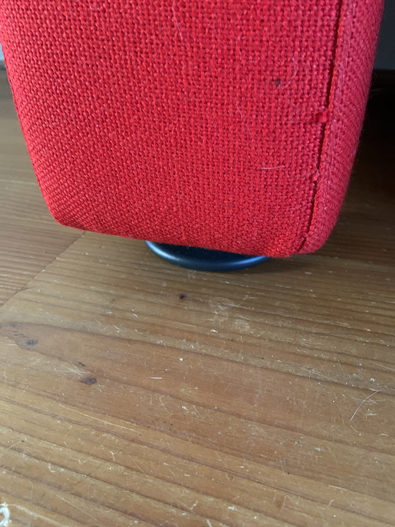 Image 1 of Leolux rotes 3-Sitzer-Sofa