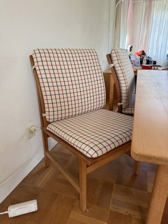 Dining set - Børge Mogensen Fredericia model 6285 – HAY, Metal, Textile (photo 3 of 6)
