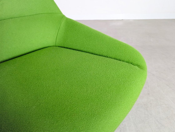 Image 1 of Set of 3 Inclass armchairs Pillet Dunas XL green office lounge chair