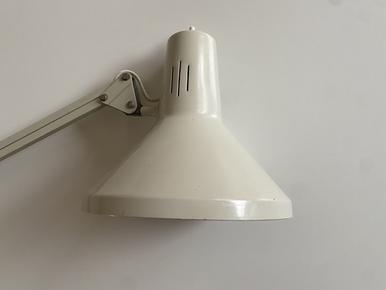 Image 1 of Vintage gray architect's lamp - 1970s - industrial lighting - retro desk lamp