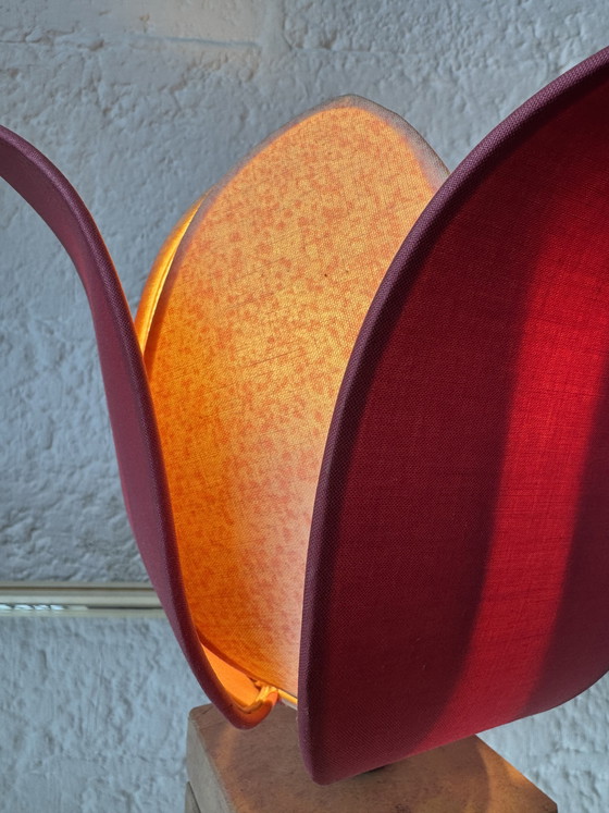 Image 1 of Vintage Lotus Flower Lamp