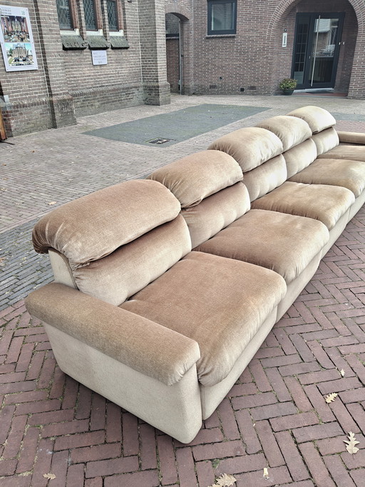 Vintage velvet elementenbank