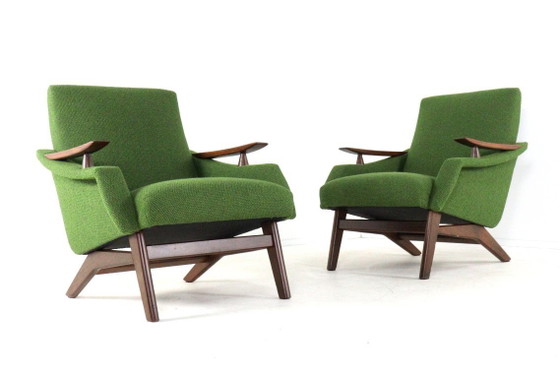Image 1 of Vintage fauteuil stoel 'Breda' nieuw gestoffeerd