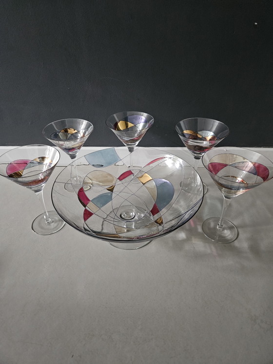 Image 1 of Antoni Barcelona Sagrada Martini glazen en schaal
