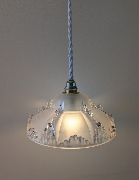 Image 1 of Beautiful Ezan Ice Art Deco pendant lamp