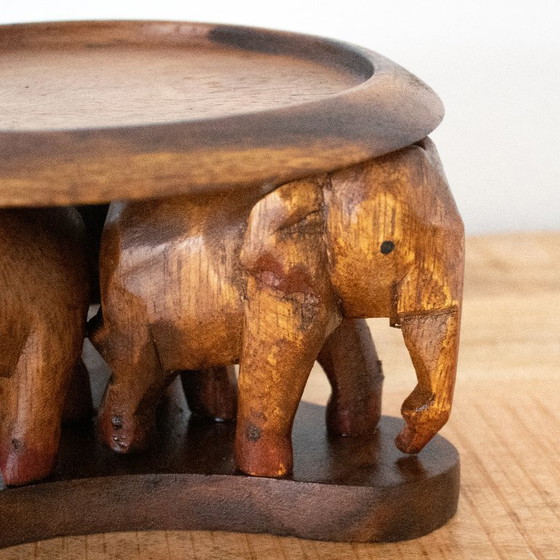 Image 1 of Pflanzenständer in Elefantenform aus Holz