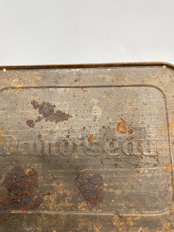 Lithographed Tin Biscuit Box – Snow White and the Seven Dwarfs – Damoiseau – – Decorative Objects, Metal (photo 7 of 10)
