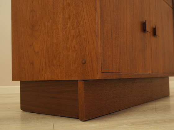 Mobile danese impiallacciato con cassetto e anta a ribalta, anni '60 – Armadi contenitori, Legno (photo 10 of 14)