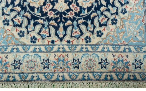 Image 1 of Hand-knotted Nain 9La oriental rug with silk content - 200 x 120 cm
