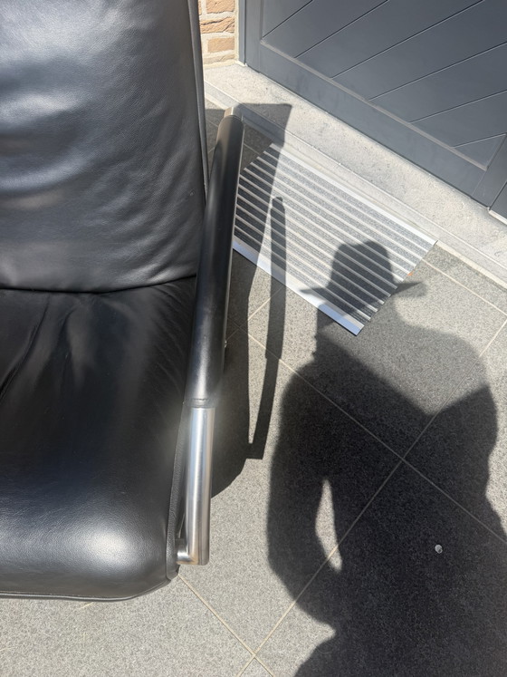 Prachtige Zwarte Jori Mensana Relax Incl Hoofdkussen Medi Mono-Move – Fauteuils, Leather, Metal (photo 11 of 13)
