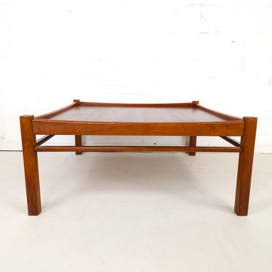 Tavolino da caffè quadrato vintage, design danese, in teak, anni '60/'70, stile Mid-Century Modern. (photo 4 of 9)