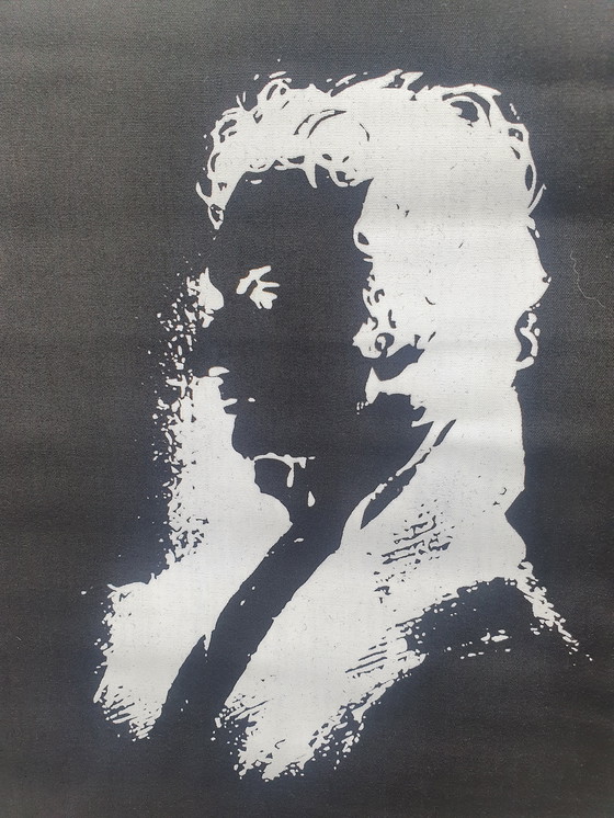 Image 1 of Een Unieke Wanddecoratie of Meditatiebanner, Met een Levensbeschouwelijke Uitspraak