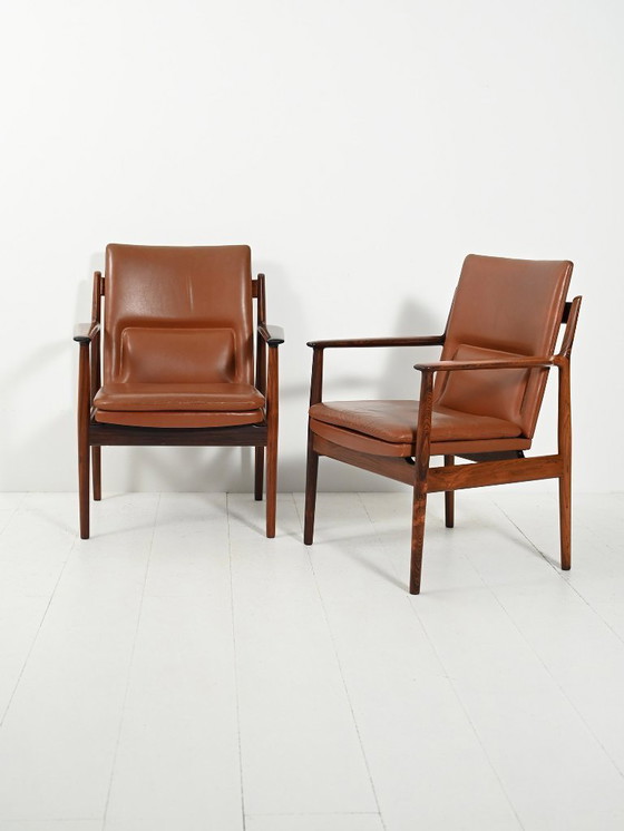 Image 1 of Pair of "Ark" armchairs by Arne Vodder