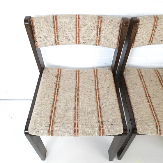 Image 1 of 4x vintage 70s Brutalist dining chairs