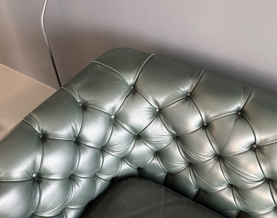 Image 1 of Natuzzi Italia La Scala 064, 3-Sitzer Large (242cm), Farbe Grünes Leder