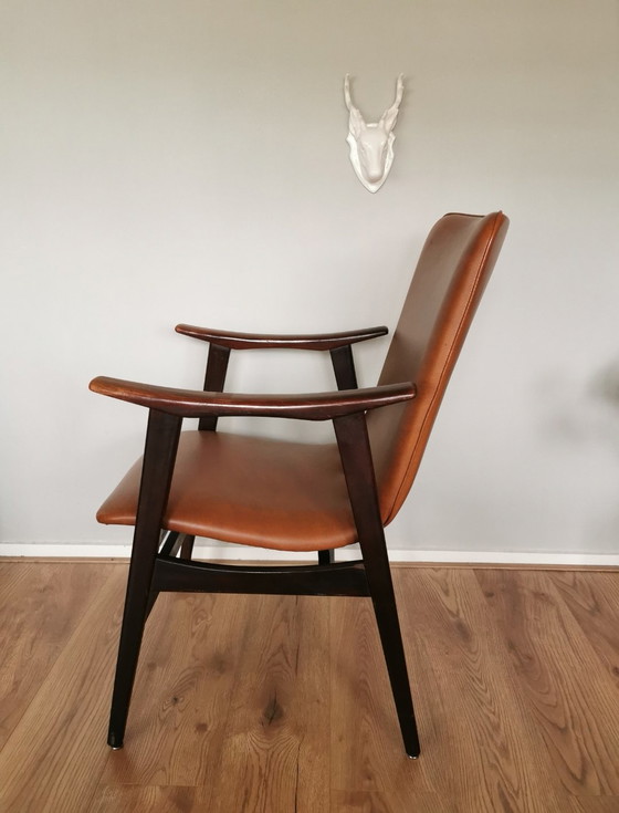 Fauteuil Vintage Mid-Century Louis Van Teeffelen – Skai, Wood (photo 3 of 7)