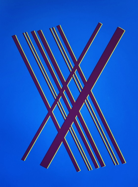 Image 1 of Willem Hussem - Vintage Screen Print - Minimalist
