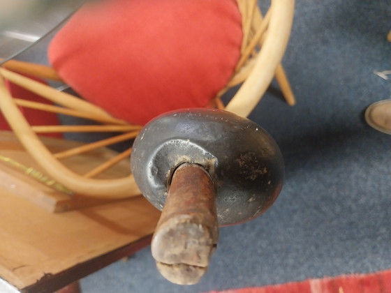 Image 1 of 1 x South African Zulu striking weapon Knobkerrie 110cm with rare stone knob.