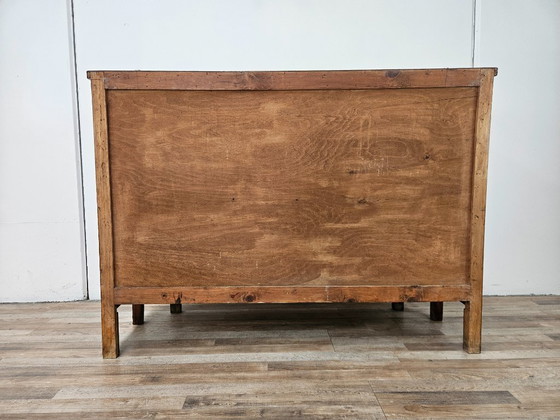 Image 1 of Early 20th century Art Nouveau sideboard with brass decorations