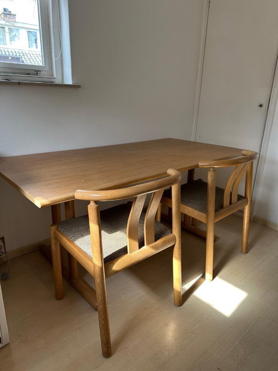 Image 1 of Eetkamertafel en 4 stoelen