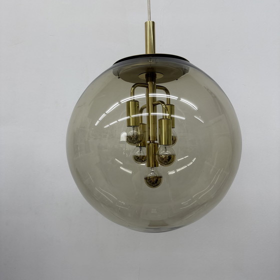 Image 1 of Doria Leuchten globe glass hanging lamp , 1970s
